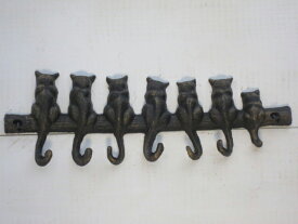 アイアンフック キャスト 7テールフック キャット フック キーフック ネコ プレゼント アニマル 猫