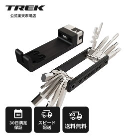 トレック 自転車用携帯工具 マルチツール Trek 六角レンチ2-8mm T25 トルクス マイナスドライバー搭載 軽量 コンパクト設計 アルミボディ 自転車工具 ロードバイク MTB クロスバイク対応 携帯工具 応急修理 サイクリング 通勤 通学 TREK 正規品 メンテナンス工具