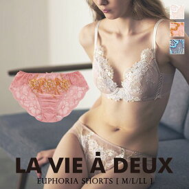 30％OFF【メール便(5)】 ラヴィアドゥ ユーフォリア ショーツ スタンダード バックレース M L LL LA VIE A DEUX Euphoria レディース レース ショーツ バックレース セクシー 勝負下着 かわいい 可愛い おしゃれ パンツ レーシー trelinge 全3色 M-LL