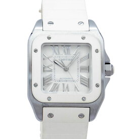 カルティエ Cartier サントス 100 W20122U2 Cartier Santos 自動巻き 腕時計 レディース 白