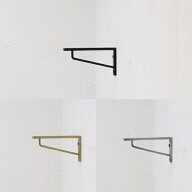 棚受け 棚受け金具 棚受け金物 アイアン L型 アングル おしゃれ ブラケット SS 奥行:約10.5cm 単品 ゴー…