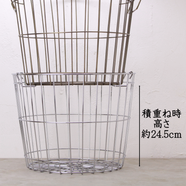 複数あります☆ ワイヤー ラウンド ミニ バスケット＊ ブラック 61-819-53_main.jpg