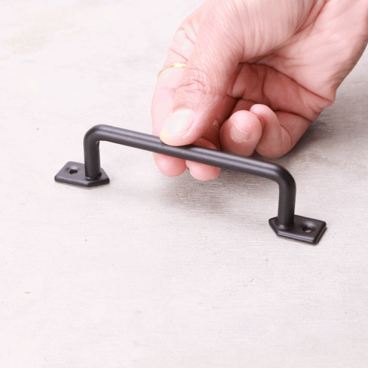 楽天市場】ハンドル 取っ手 つまみ 金具 アイアン ラウンド L ブラック