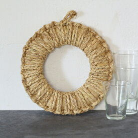 松野屋 鍋敷き なべしき 釜敷き わら おしゃれ オシャレ レトロ 手作り 壁掛け 大 日本製 6032