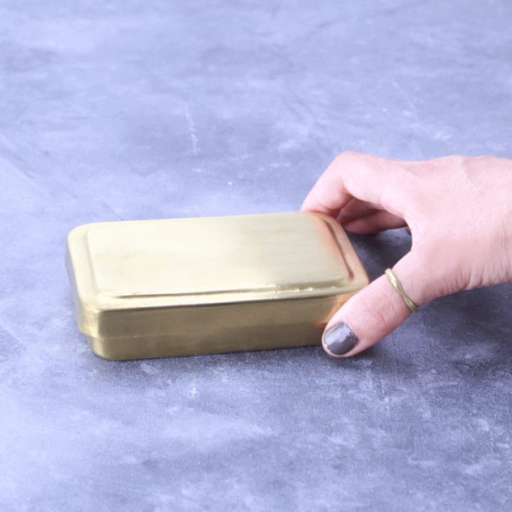 楽天市場】蓋つきボックス マルチケース 小物入れ 真鍮 ゴールド