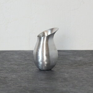 水差し 観葉植物 小さい アルミ ピッチャー ペン立て カトラリースタンド 卓上 小物入れ シルバー おしゃれ フラワーベース S