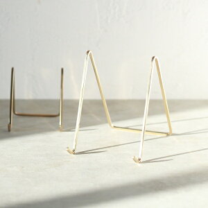 真鍮 カードスタンド 値札立て カード立て カードホルダー ショップカード プライススタンド ディスプレイスタンド L