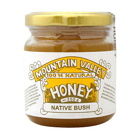 マウンテンバレー ネイティブブッシュ蜂蜜 250g×2本。人間の手を加えてない自然からの贈り物。自然の中に自生するマヌーカの蜂蜜です。