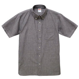 半袖 シャツ メンズ オックスフォード ボタンダウン L サイズ OX Gray