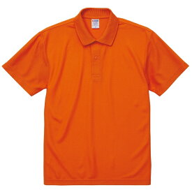 ポロシャツ 半袖 メンズ 鹿の子 ノンブリード スペシャルドライ XXL サイズ オレンジ ビック 大きいサイズ