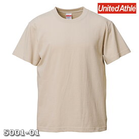 Tシャツ 半袖 メンズ ハイクオリティー 5.6oz L サイズ サンドベージュ