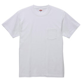 Tシャツ 半袖 メンズ ポケット付き ハイクオリティー 5.6oz M サイズ ホワイト