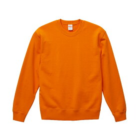 スウェット トレーナー メンズ クルーネック 裏パイル 10.0oz XL サイズ オレンジ