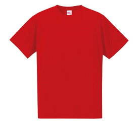 Tシャツ 半袖 メンズ ドライ シルキ−タッチ ノンブリード 4.7oz XXL サイズ レッド ビック 大きいサイズ