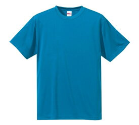 Tシャツ 半袖 メンズ ドライ シルキ−タッチ ノンブリード 4.7oz XL サイズ ターコイズブルー