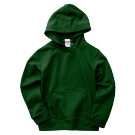 プルオーバー パーカ スウェット キッズ 子供服 裏パイル 10.0oz 150 サイズ アイビーグリーン