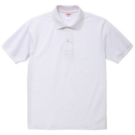 ポロシャツ 半袖 メンズ ヘビーウエイトコットン 6.0oz L サイズ ホワイト