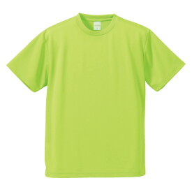 Tシャツ 半袖 メンズ ドライ アスレチック 4.1oz XXL サイズ ライムグリーン ビック 大きいサイズ