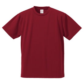 Tシャツ 半袖 メンズ ドライ アスレチック 4.1oz XXL サイズ バーガンディ ビック 大きいサイズ