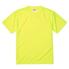Tシャツ 半袖 メンズ ドライ アスレチック 4.1oz L サイズ 蛍光イエロー