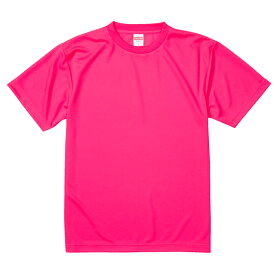 Tシャツ 半袖 メンズ ドライ アスレチック 4.1oz S サイズ 蛍光ピンク