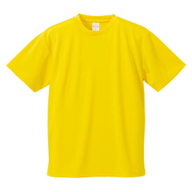 Tシャツ 半袖 メンズ ドライ アスレチック 4.1oz XXXL サイズ カナリアイエロー ビック 大きいサイズ