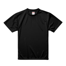 Tシャツ 半袖 キッズ 子供服 ドライ アスレチック 4.1oz 140 サイズ ブラック