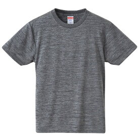 Tシャツ 半袖 キッズ 子供服 ドライ アスレチック 4.1oz 160 サイズ ヘザーチャコール