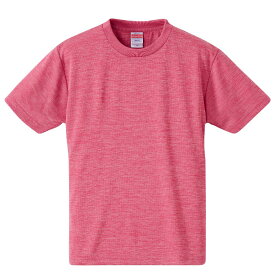 Tシャツ 半袖 キッズ 子供服 ドライ アスレチック 4.1oz 160 サイズ ヘザーピンク
