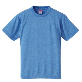 Tシャツ 半袖 キッズ 子供服 ドライ アスレチック 4.1oz 160 サイズ ヘザーブルー