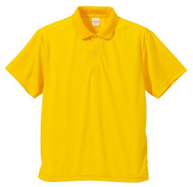 ポロシャツ 半袖 メンズ ドライ アスレチック 4.1oz XL サイズ カナリアイエロー