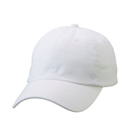 コットン ツイル ロー キャップ 帽子 CAP F サイズ ホワイト