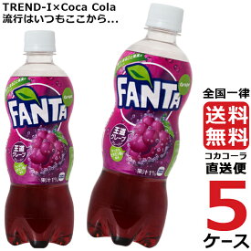 ファンタ グレープ 500ml PET ペットボトル 炭酸飲料 5ケース × 24本 合計 120本 送料無料 コカコーラ 社直送 最安挑戦