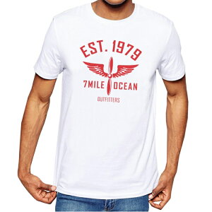 メール便送料無料7MILEOCEANメンズ半袖TシャツプリントロゴT人気ブランドアメカジストリートアウトドアデザイン白黒グレーSMLXLXXL大きいビッグサイズ対応夏物05P03Sep16