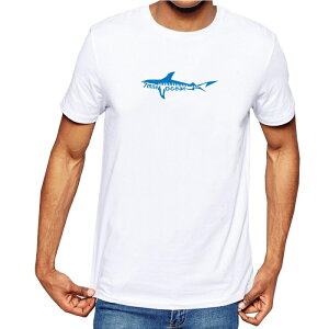 メール便送料無料ビッグサイズ7MILEOCEANメンズ半袖Tシャツ正規シャークサメジョーズプリントロゴ人気アウトドアアメカジホワイトグレー通販価格
