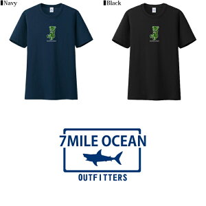 メール便送料無料7MILEOCEANメンズ半袖Tシャツプリントクルーネック人気ブランドロゴアメカジストリートマリファナベアカンナビス白黒グレーネイビーイエローピンクブラウンオリーブSMLXLXXL大きいビッグサイズ対応春夏物