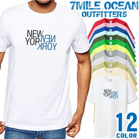 メンズ Tシャツ 半袖 プリント アメカジ 大きいサイズ 7MILE OCEAN ニューヨーク