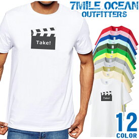 メンズ Tシャツ 半袖 プリント アメカジ 大きいサイズ 7MILE OCEAN 映画 ロゴ