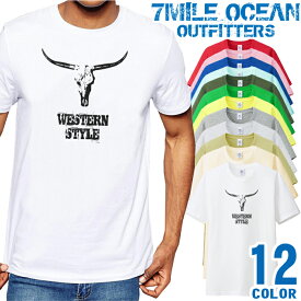 メンズ Tシャツ 半袖 プリント アメカジ 大きいサイズ 7MILE OCEAN ネイティブ