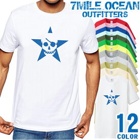 メンズ Tシャツ 半袖 プリント アメカジ 大きいサイズ 7MILE OCEAN スカル スター
