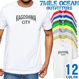 メンズ Tシャツ 半袖 プリント アメカジ 大きいサイズ 7MILE OCEAN 鹿児島