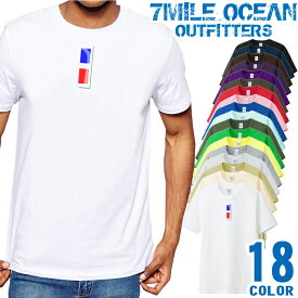 メンズ Tシャツ 半袖 プリント アメカジ 大きいサイズ 7MILE OCEAN めがね オモシロ だまし絵