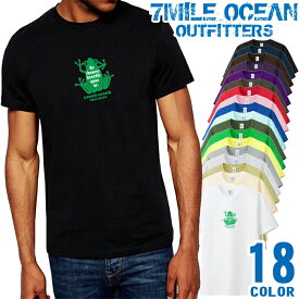 メンズ Tシャツ 半袖 プリント アメカジ 大きいサイズ 7MILE OCEAN カエル