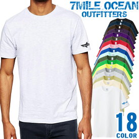 メンズ Tシャツ 半袖 プリント アメカジ 大きいサイズ 7MILE OCEAN エアフォース