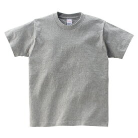 キッズ ジュニア 子供服 Tシャツ 半袖 ヘビーウェイト 5.6オンス 無地 杢グレー 100cm サイズ 085-CVT