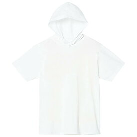 メンズ レディース Tシャツ フード ヘビーウェイト 半袖 5.6オンス 無地 ホワイト M サイズ 00105-CHD