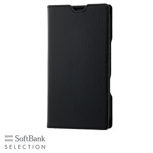 SoftBank SELECTION Leather Flip for iPhnoe 16 Pro ubN 蒠^ J[h|Pbg {v SB-I020-FPLS/BK