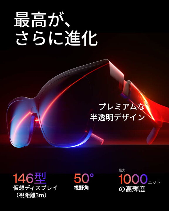 楽天市場】正規品 VITURE Luma XRグラス 超高精細ディスプレイ 