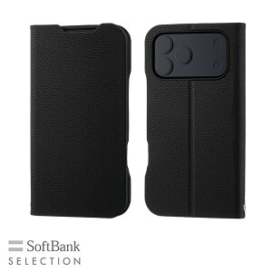 SoftBank SELECTION Stand Flip for iPhone 17 Pro Max SB-I026-SDFB/BK