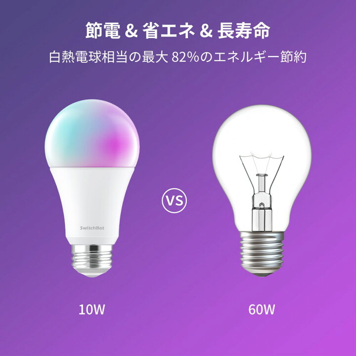 楽天市場】【お得な4点セット】SwitchBot スマート電球×4個 LED電球 